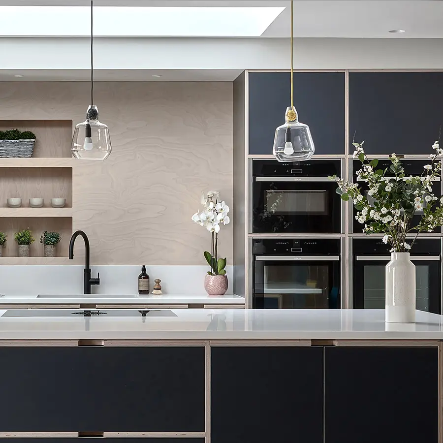 Bespoke Birched Faced Plywood Kitchen